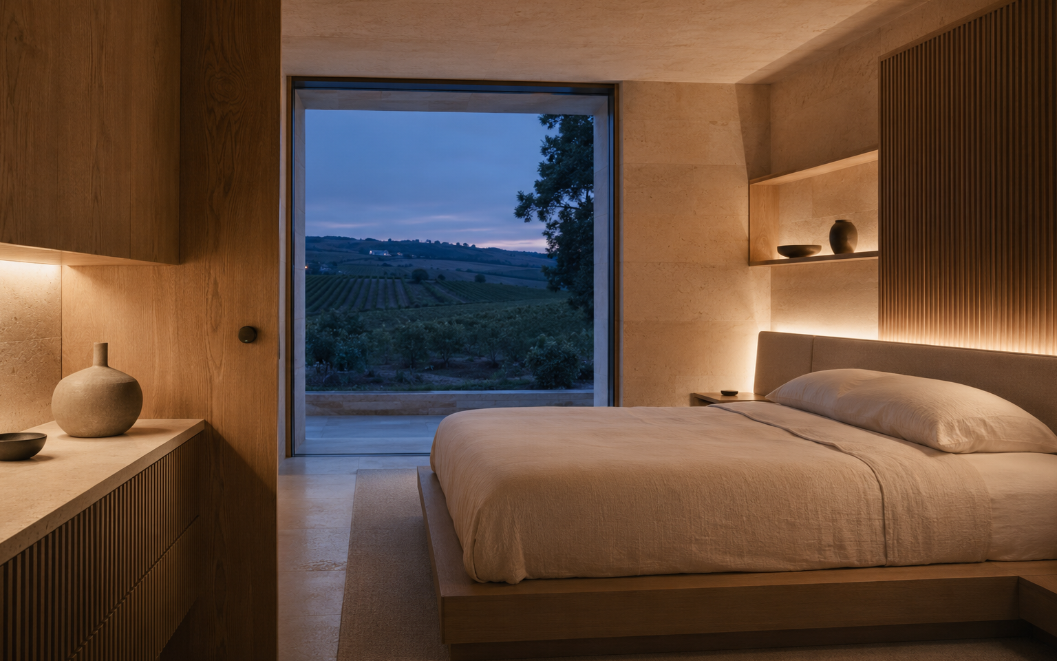 Espace paisible dédié au sommeil et à la récupération